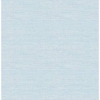 Chesapeake Agave Sky Blue Faux Grasscloth Paper Strippable Roll (Covers 56.4 sq. ft.)-3117-24283 ... | The Home Depot