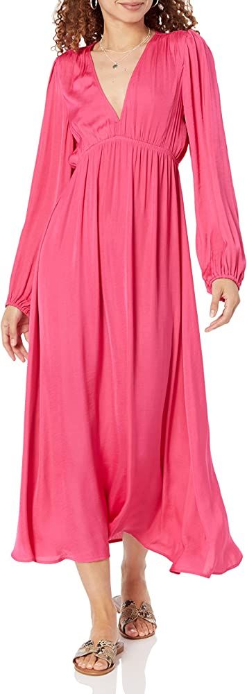 The Drop Women's Shelly Deep V-Neck Long Sleeve Maxi Dress | Amazon (US)