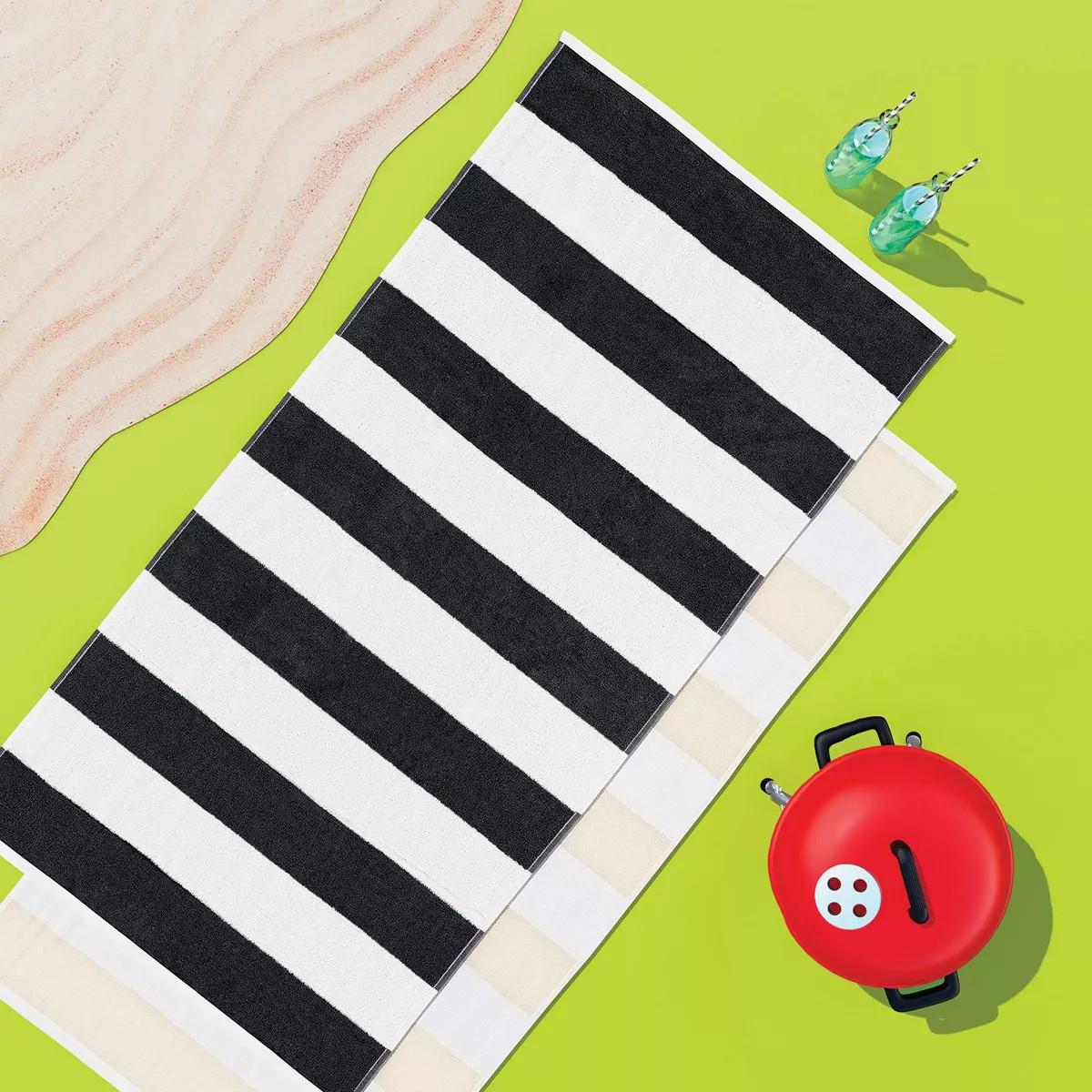2pk Striped Beach Towel Bundle - Sun Squad™ | Target
