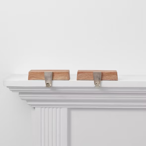 2pk Wood Base Christmas Stocking Holder - Wondershop™ | Target