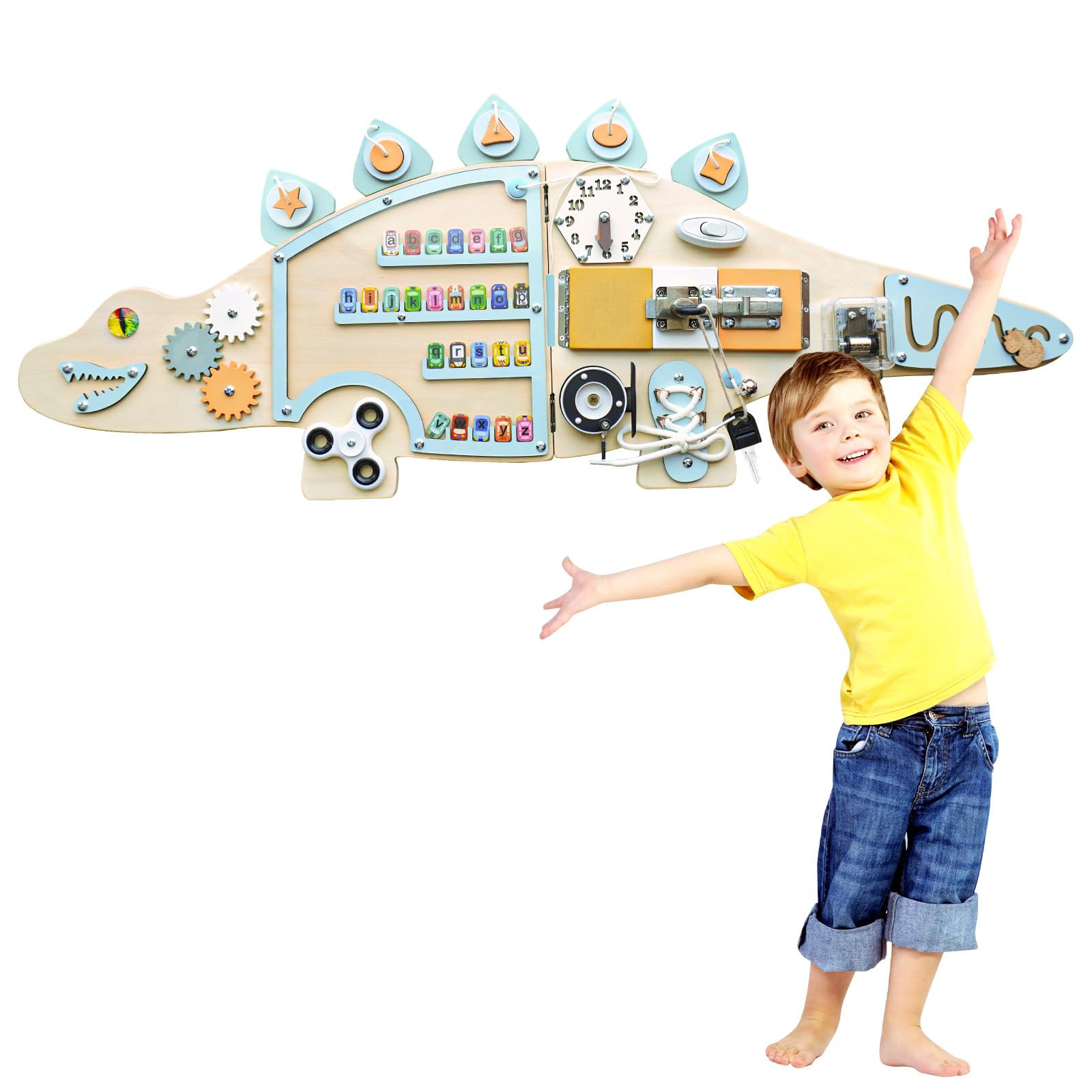 Activity Wall Busy Board, Montessori Educational Toys, Toddler Learning Activity Center, Sensory ... | Amazon (US)