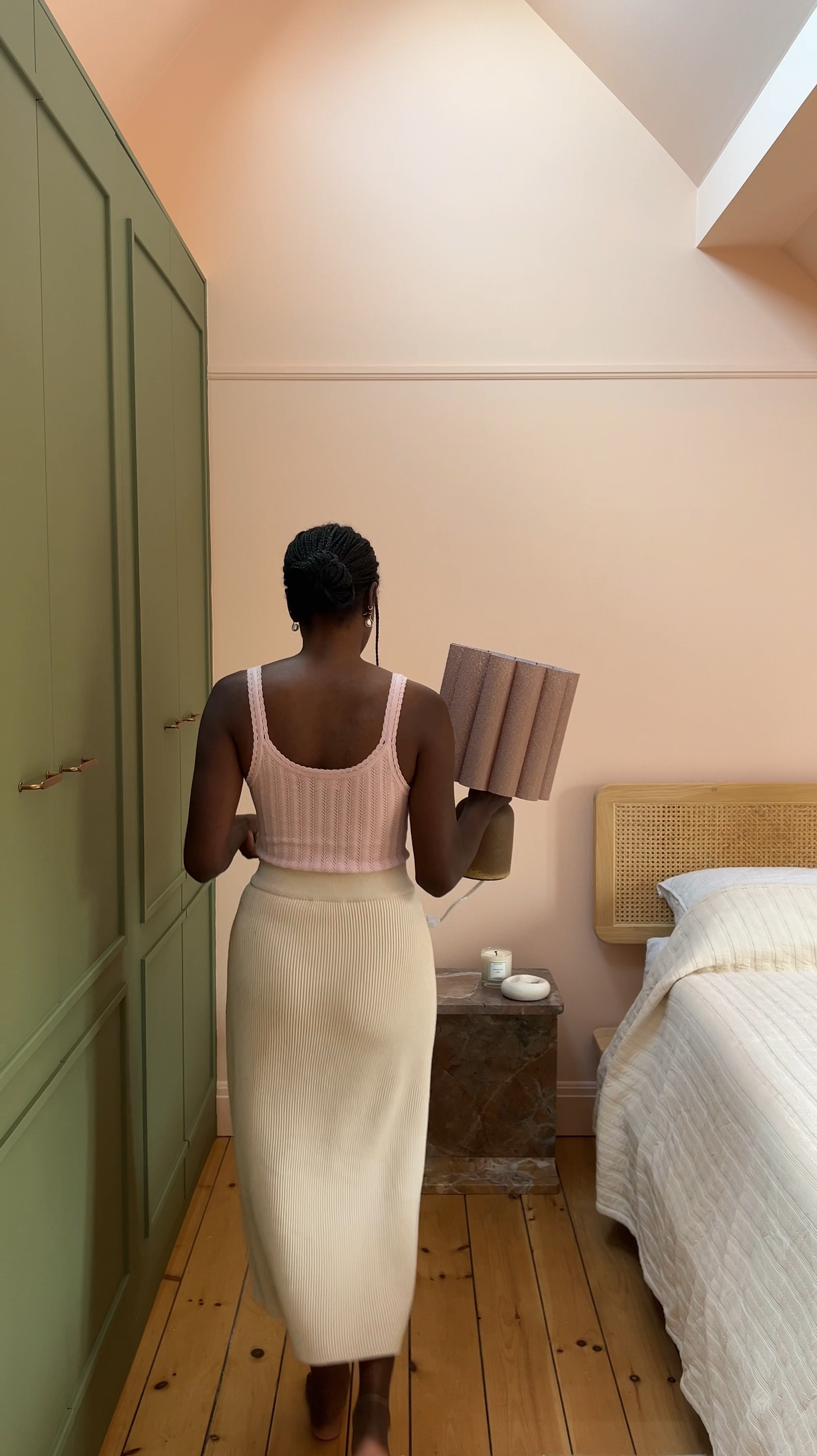 olive and peach bedroom 

#LTKHome