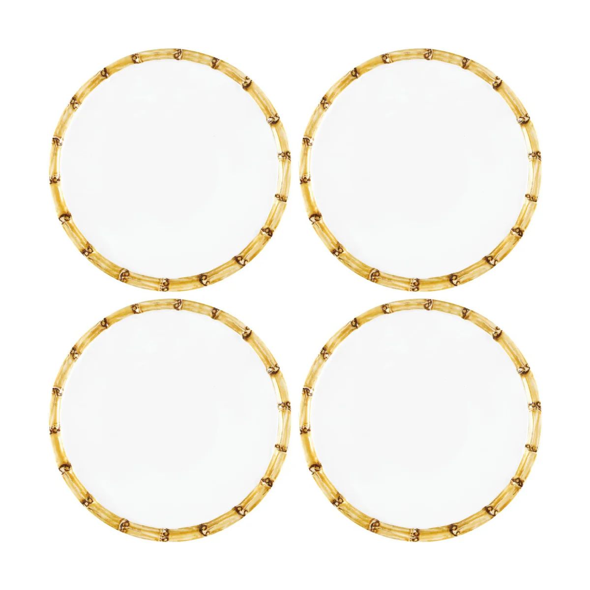 Bamboo Melamine 6" Plates (set of 4) | Teggy French