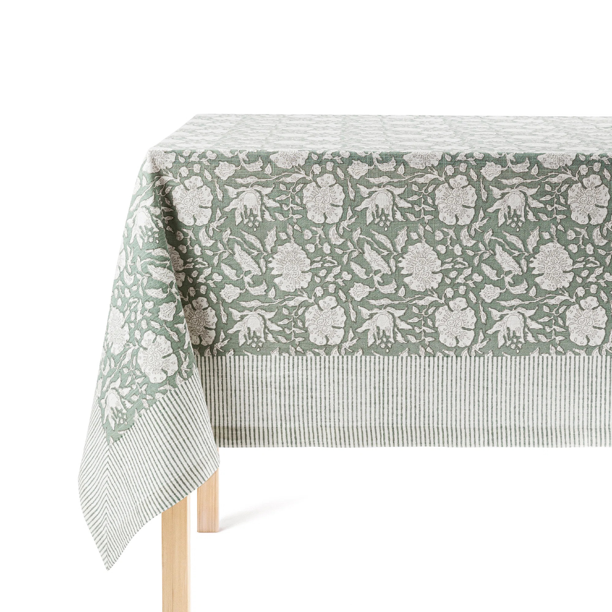 over&back Hand-Screened Tablecloth - 100% Cotton - Kitchen and Home Decor | Wayfair North America