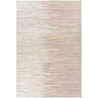 Cabot Pink 8 ft. x 10 ft. Flatweave Indoor/Outdoor Area Rug | The Home Depot