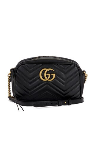 Gucci GG Marmont Shoulder Bag in Black | FWRD 