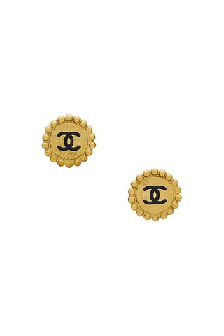 Chanel 1995 Coco Mark Clip-On Earrings | FWRD 