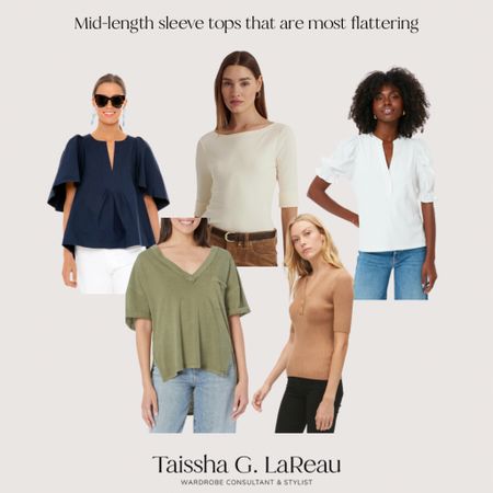 Mid-length sleeve tops that are flattering on all body types and will help you transition into fall 

#LTKfindsunder100 #LTKSeasonal #LTKstyletip