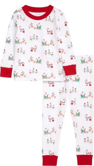 Holiday Pima Cotton Fitted Pajamas | Nordstrom