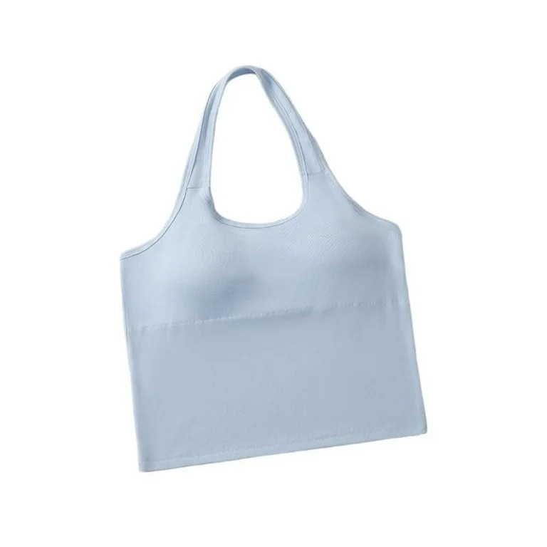 Teen Girls Summer Halter Tank Tops Vacation Beach Backless Sleeveless Shirts Built In Bras Casual... | Walmart (US)