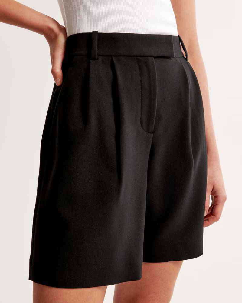 Women's Mid Rise Tailored Short | Women's Clearance | Abercrombie.com | Abercrombie & Fitch (US)