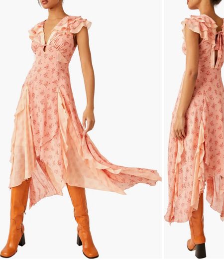 Joaquin Floral Ruffle Plunge Dress
Free People. Also available in black. It’s safe to say that this beautiful ruffle dress can be worn at a wedding as well. Just add steps heels it’s perfect!
Was $198, Current Price $89.97
(54% off)

#LTKsalealert #LTKwedding #LTKfindsunder100