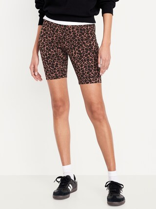 High-Waisted Biker Shorts -- 8-inch inseam | Old Navy (US)