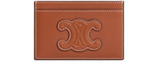 Triomphe Card Holder In Smooth Lambskin - CELINE | 24S US