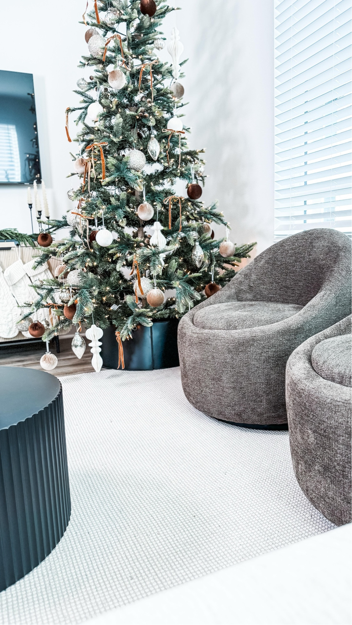 
Ahhh! How are these Amazon?! Obsessed with these beautiful and affordable swivel storage chairs! They come as a set of two or you can purchase individually. We LOVE the fact that they have hidden storage in the seats for all of your throw blankets, dog toys, or whatever misc you want to throw in there!

Our living room is small and they are the perfect addition for Fall as we needed additional seating for guests. They come fully assembled and are available in other colors too!

They would even be perfect as vanity chairs in your bedroom! So comfy!

Unfortunately, if you’re not following us IG will sometimes not allow our message to reach you. If that happens you’re always welcome to use the convenient link in our bi0 under- As Seen on IG & TikTok. 

#neatlyembellished #professionalorganizer #homeorganizer #homeorganizing #organization #organizingideas #organizingtips #organizinghacks #organizedhome #organizedmom #organizedlife #amazon #amazonmusthaves #amazonfavorites #amazonfinds #amazonfaves #amazoninfluencer #amazoninfluencerprogram #amazonhome #furniture #affordablefurniture #furniturefinds #homedecor #homedecorideas #modernhomedecor #modernhome