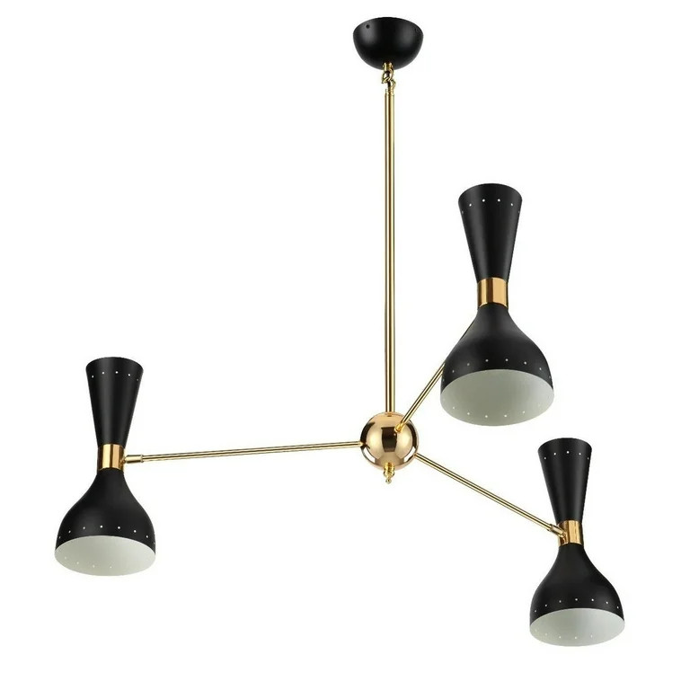 Mid Century Stilnovo Hourglass Chandelier - 3 Arm | Walmart (US)
