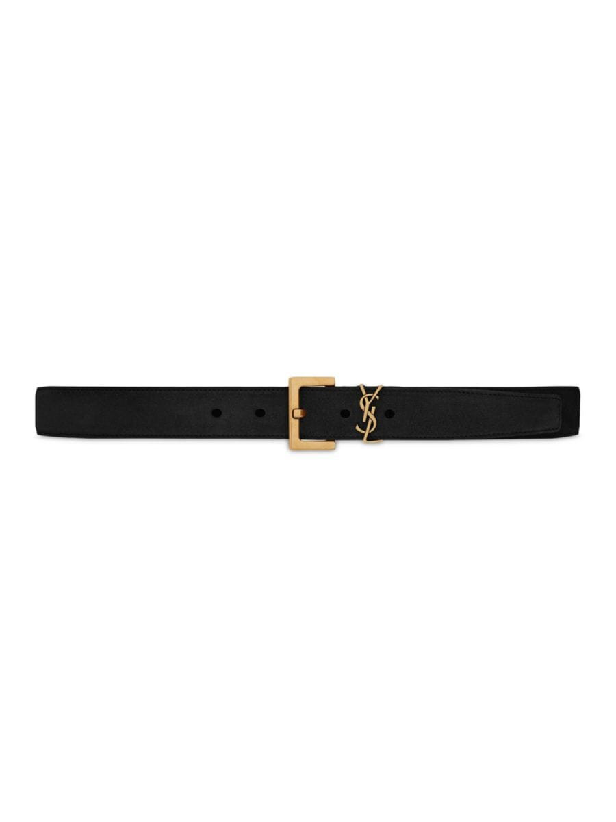 Monogram Suede Belt | Saks Fifth Avenue
