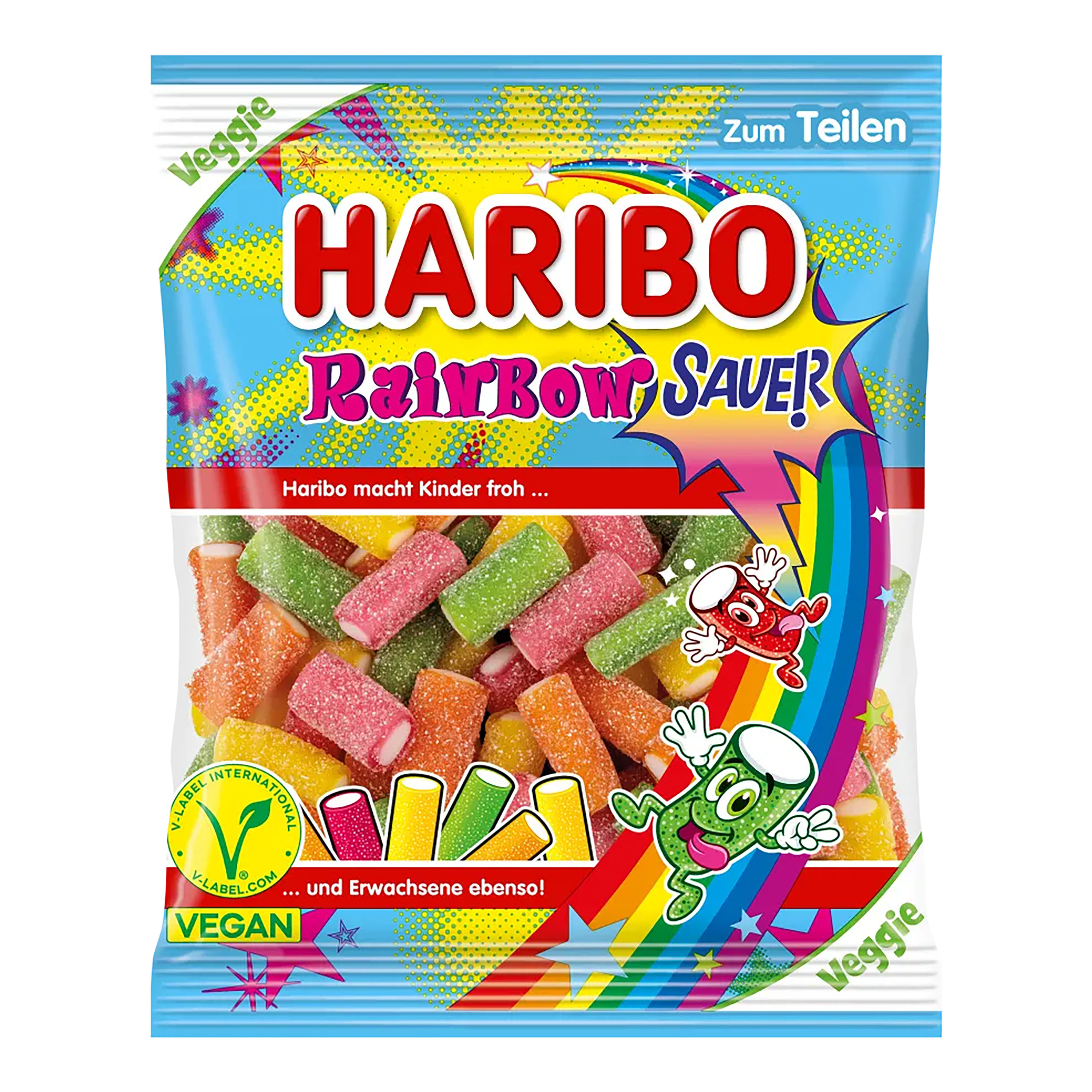 Haribo Rainbow Sour Fizz Gummy Candy | World Market