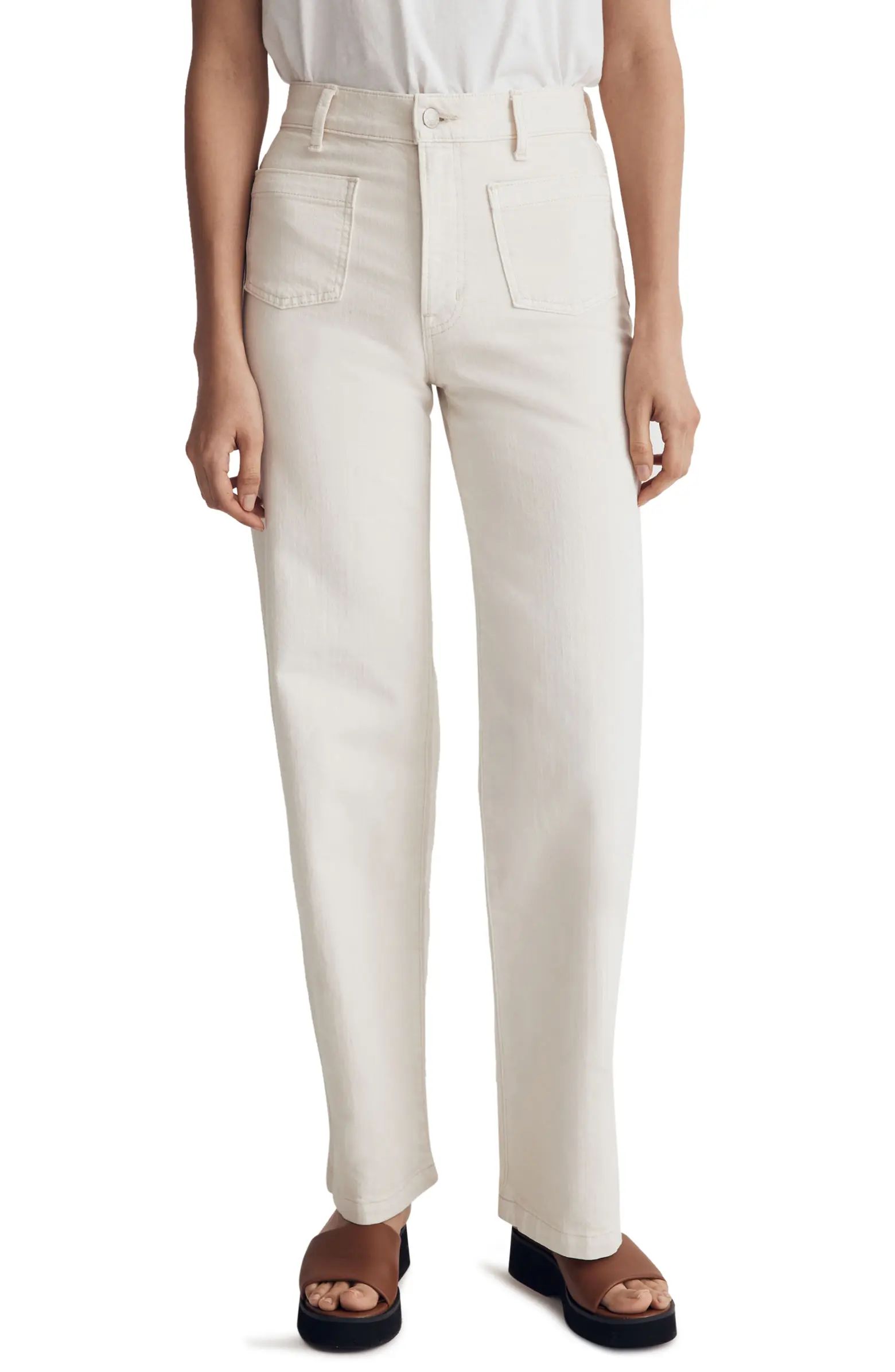 Madewell The Perfect Vintage Patch Pocket High Waist Wide Leg Jeans | Nordstrom | Nordstrom