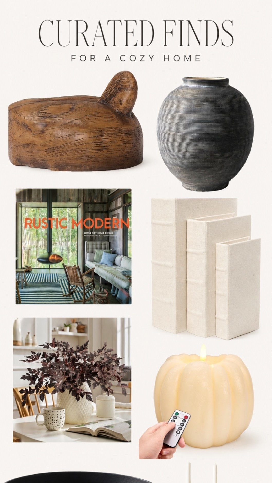 Cozy Home Edit

My favorite for this collection is Autumn Curated Finds. It feels elevated, timeless, and works perfectly with the mix of books, ceramic vase, pumpkin, brass candlesticks, decorative bowl, wood object, and stems.

#LTKHome #LTKSeasonal #LTKSaleAlert