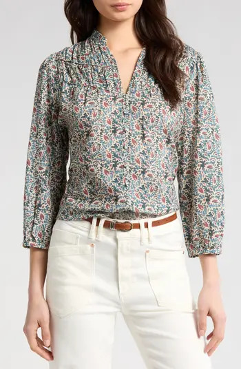 Arlette Pleated Peasant Top | Nordstrom