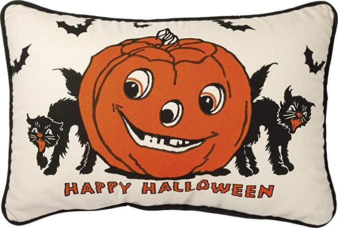 Primitives by Kathy Retro-Inspired Throw Pillow, 1 Count (Pack of 1), Happy Halloween | Amazon (US)