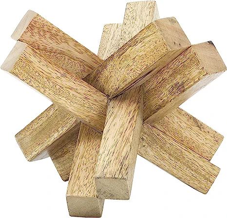 Sagebrook Home Novelty Mango Wood Decorative Objects Jack Home Furnishings Decorative Home Decor ... | Amazon (US)