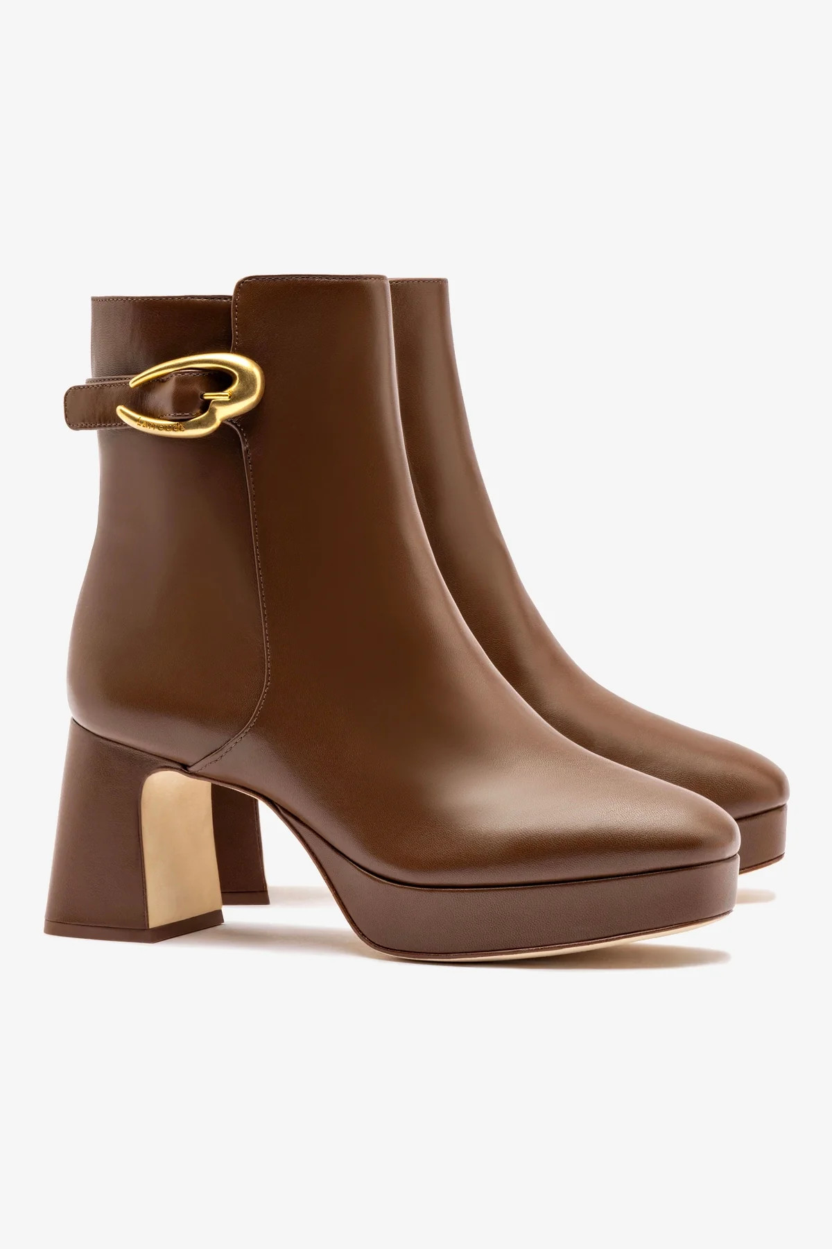 Dolly Verona Low Boot In Burnt Umber Leather | Larroude