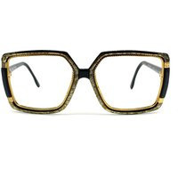 Vintage 80S Large Oversize Eyeglasses | Ted Lapidus Black & Gold Eyeglass Frames Square Glasses Awesome Retro Sunglasses | Etsy (US)