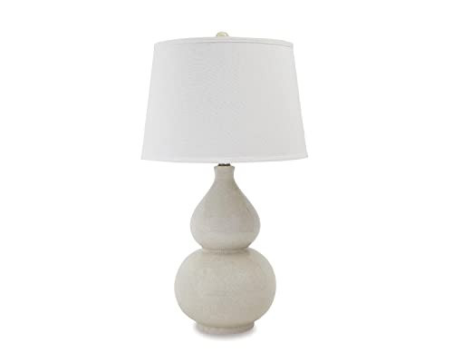 Signature Design by Ashley Saffi 31" Ceramic Table Lamp with Double Gourd Base, Cream | Amazon (CA)