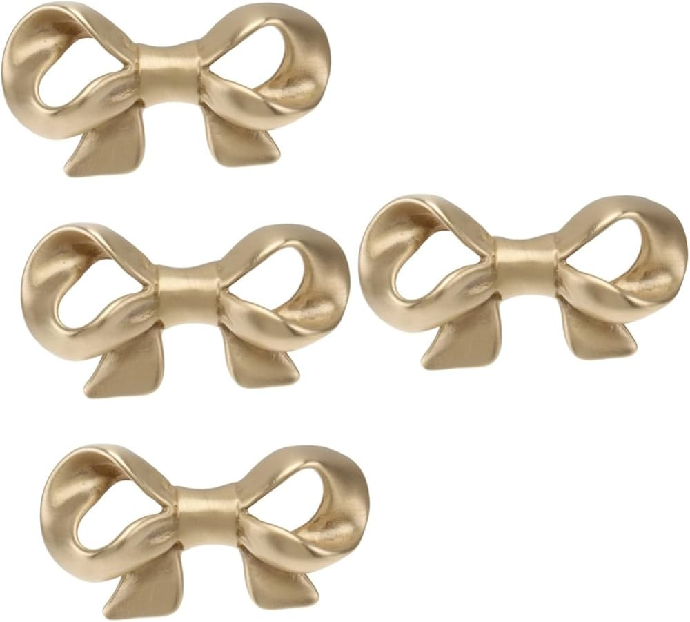 Abaodam 4pcs Bow Handle Bookcase Knob Bookcase Pull Handle Drawer Knobs Hardware Retro Drawer Pul... | Amazon (US)