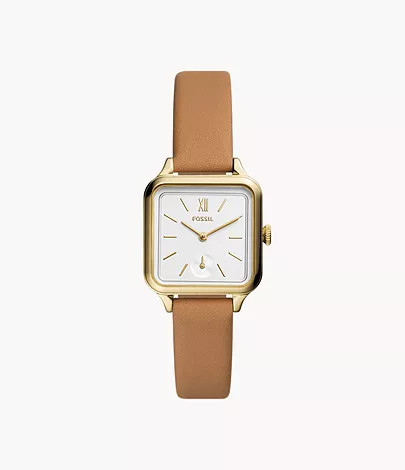 Colleen Three-Hand Brown Leather Watch | Fossil (US)
