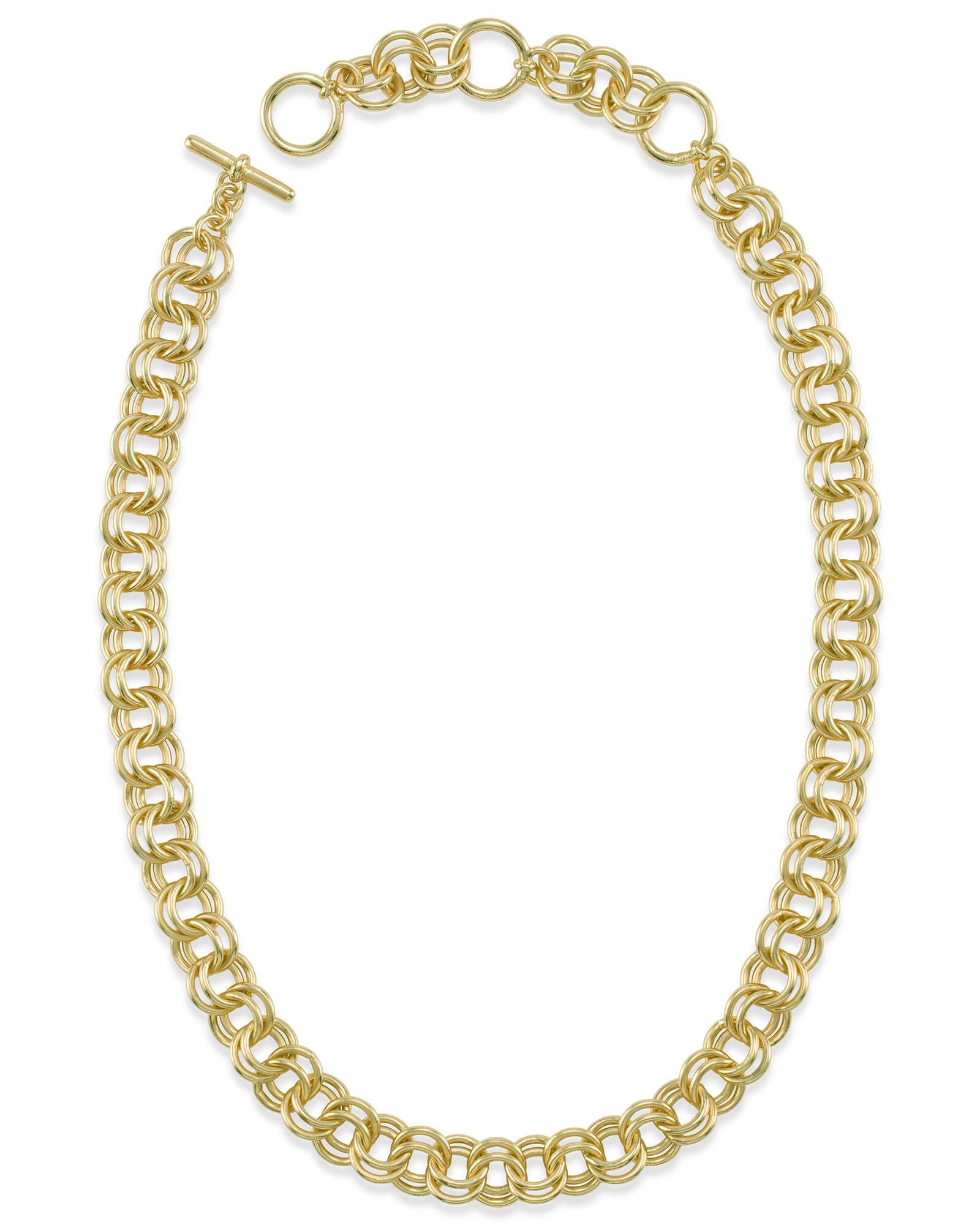 18 Inch Double Chain Link Necklace in Gold | Kendra Scott