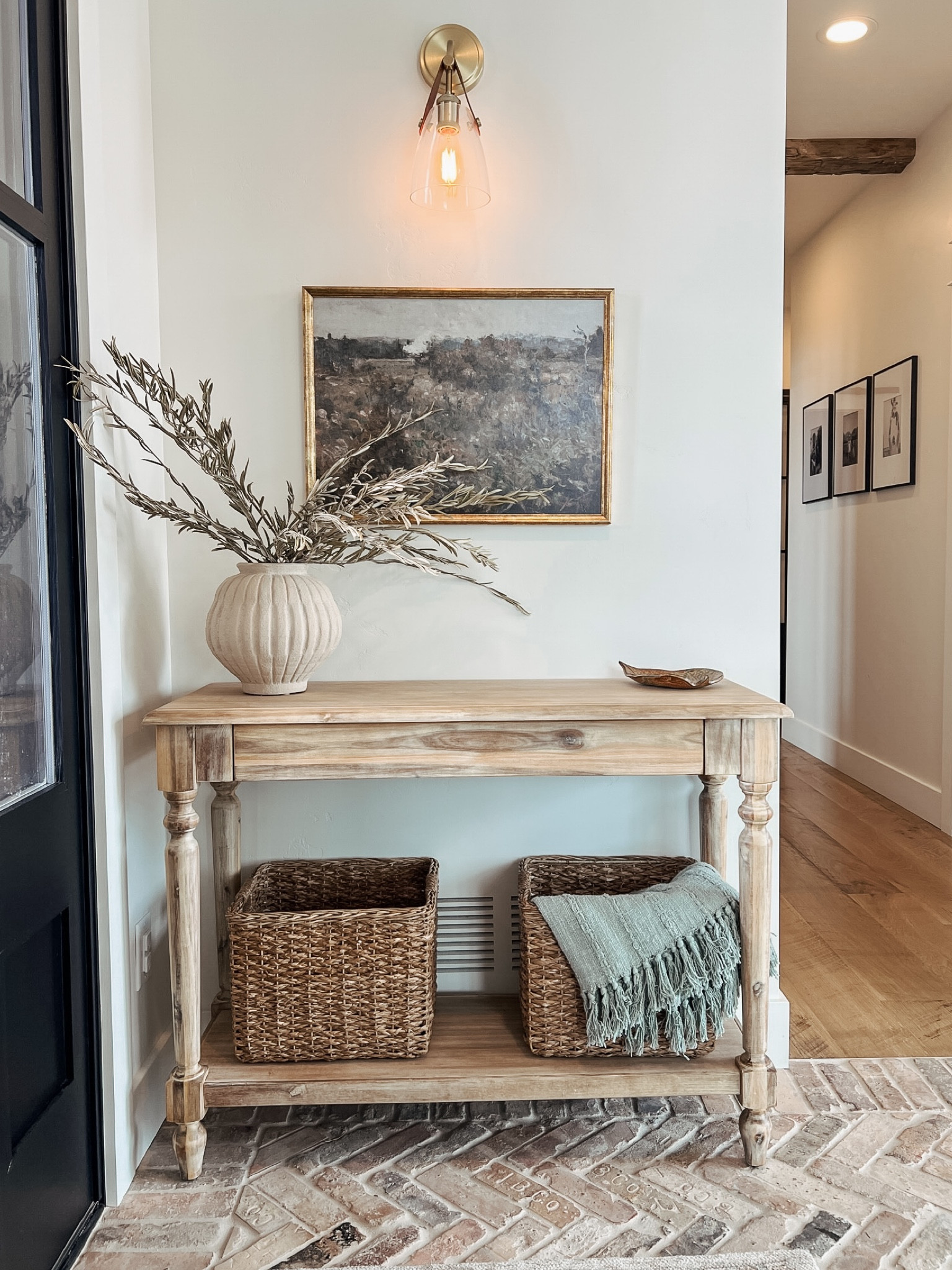 Our entry foyer by the front door. 

Entryway 
Foyer
Front entry design 
Front door 
Front bench 
Entryway Consol table 
Entryway baskets 
Art


#LTKHome