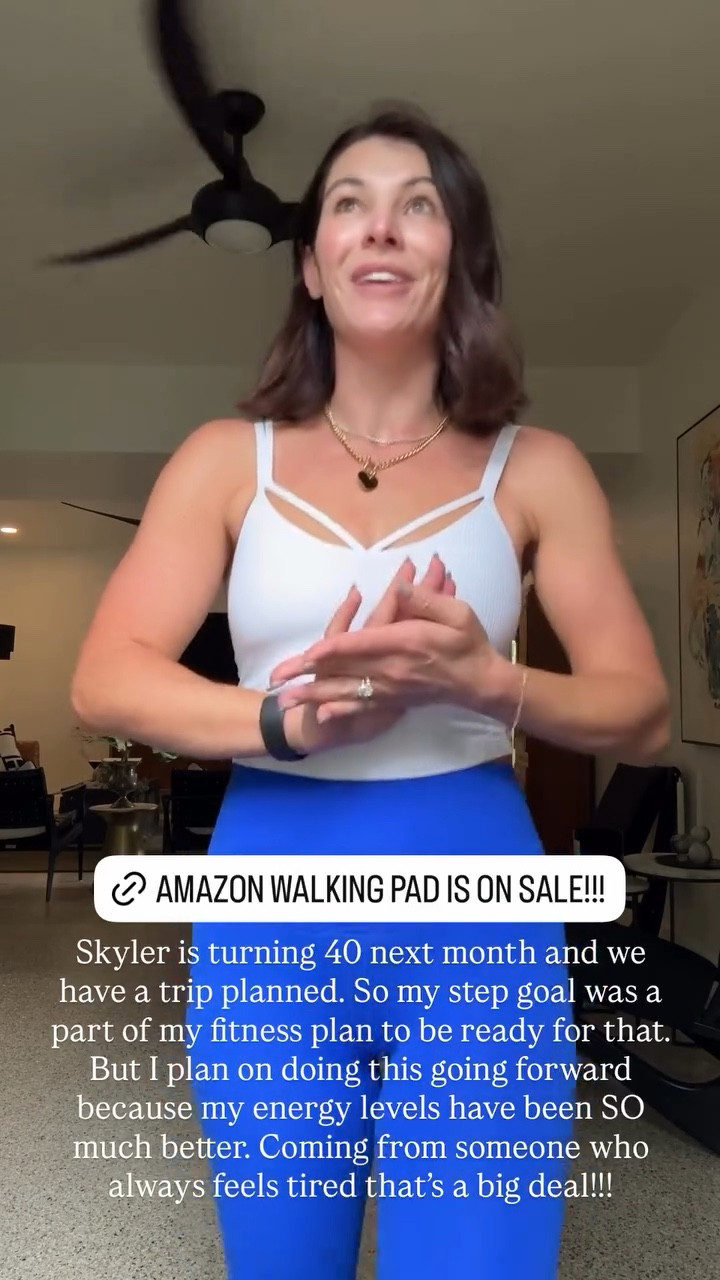 Skyler is turning 40 next month and we have a trip planned. So my step goal was a part of my fitness plan to be ready for that. But I plan on doing this going forward because my energy levels have been SO much better. Coming from someone who always feels tired that’s a big deal!!!