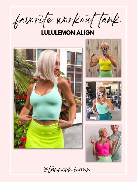 Favorite Workout Tank Lululemon Align #activewear

#LTKfit #LTKstyletip