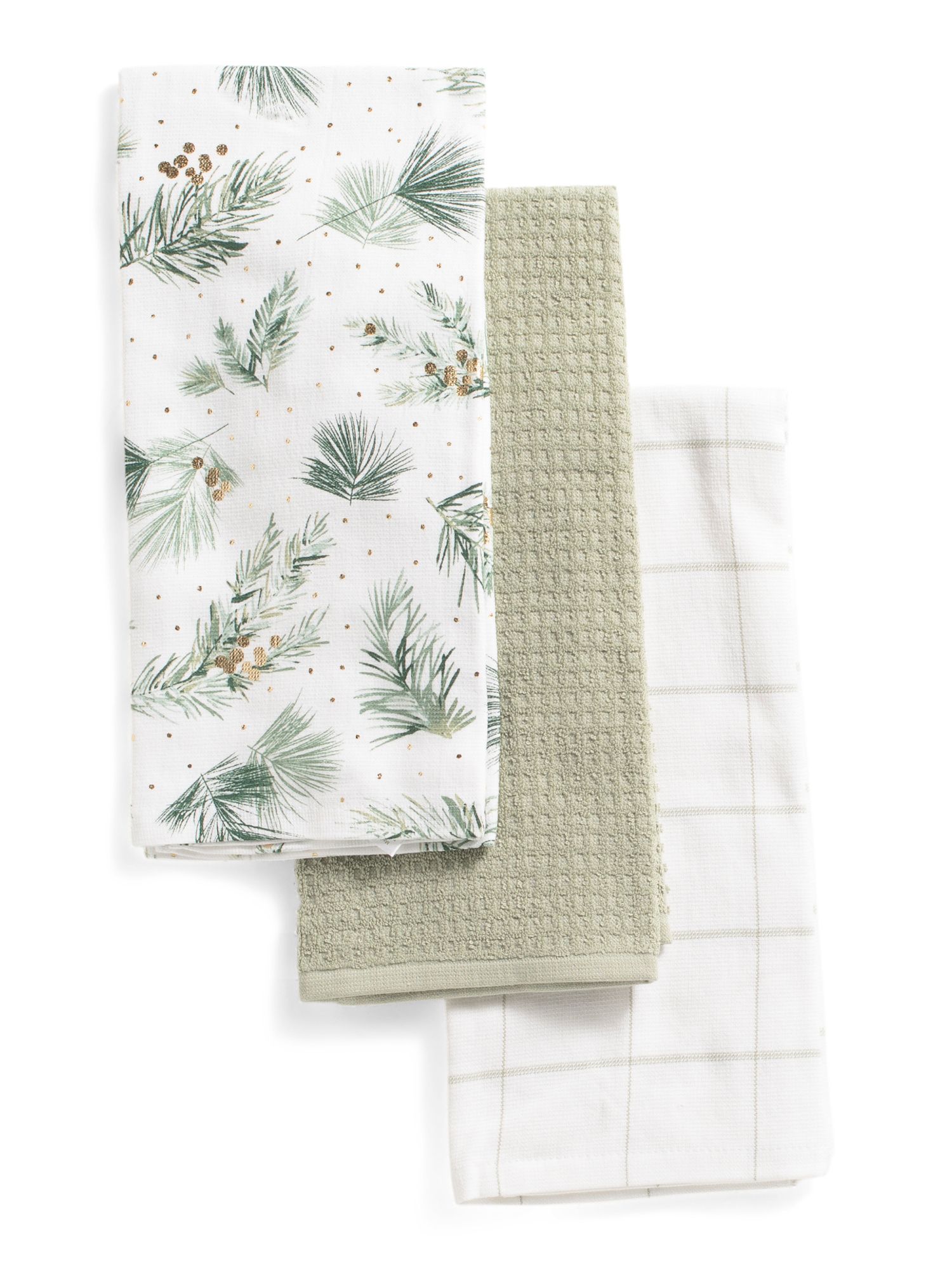 3pk Laramie Pine Kitchen Towels | TJ Maxx