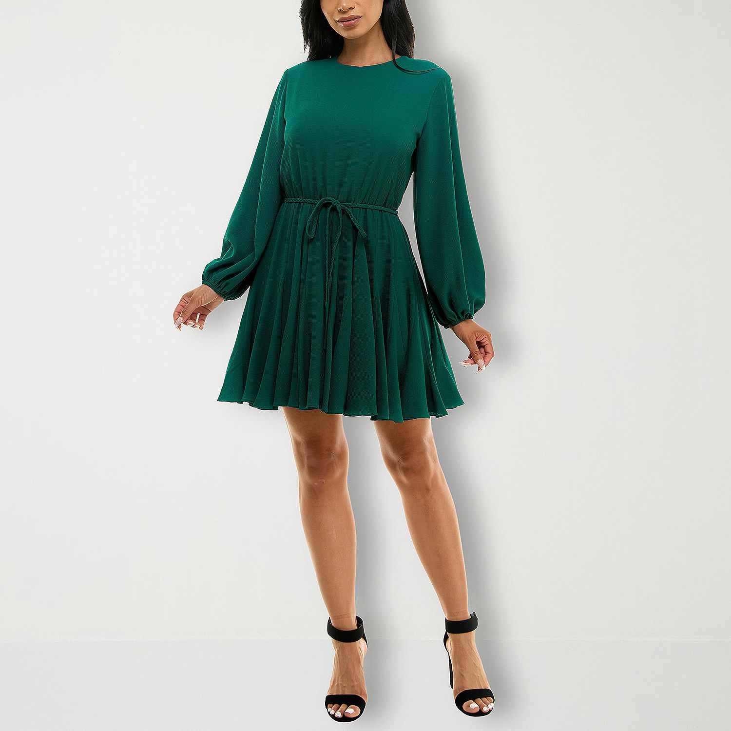 Premier Amour Long Sleeve Fit + Flare Dress | JCPenney
