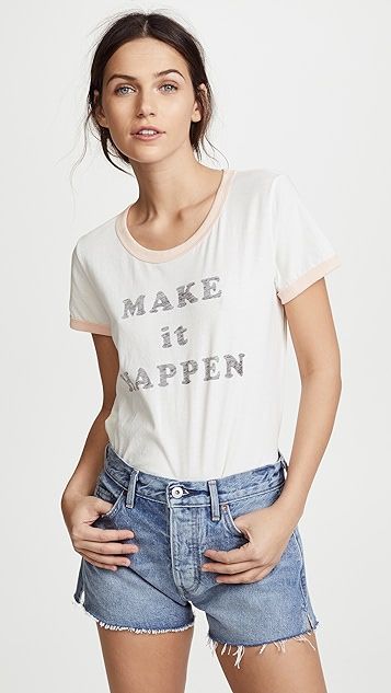 Make It Happen Ringer Tee | Shopbop