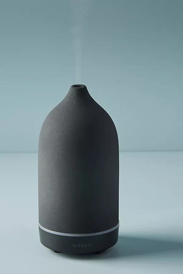 Vitruvi Black Stone Essential Oil Diffuser By Vitruvi in Black | Anthropologie (US)
