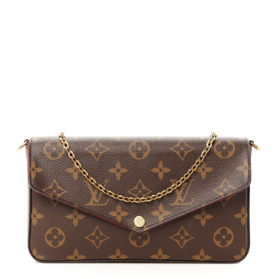 Monogram Pochette Felicie Chain Wallet Fuchsia | FASHIONPHILE (US)