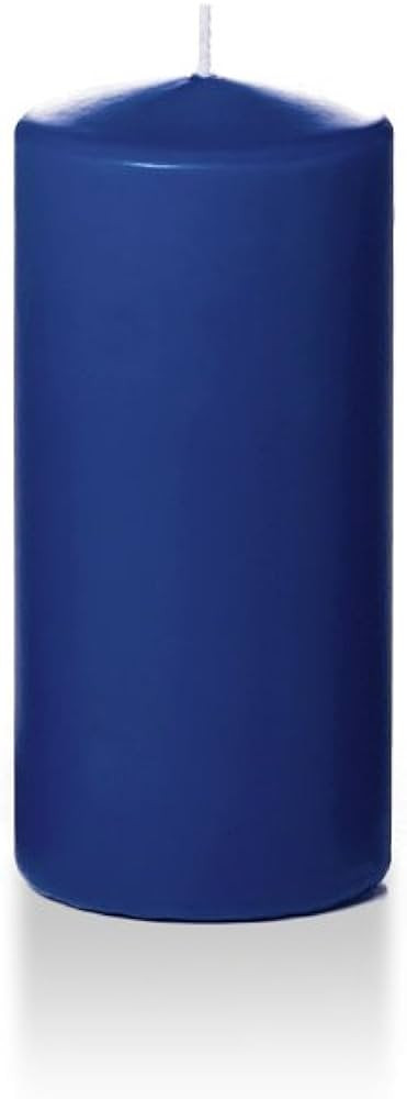 yummi 3" x 6" Navy Blue Round Pillar Candles - 3 per Pack | Amazon (US)