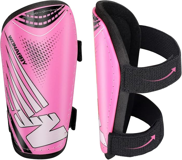 Shin Guards Soccer Youth Kids - Shin Guard for Boys Girls Teenagers Toddler 2-18 Years Old - Football Shin Pads Protection Equipment with Adjustable Straps | Amazon (US)