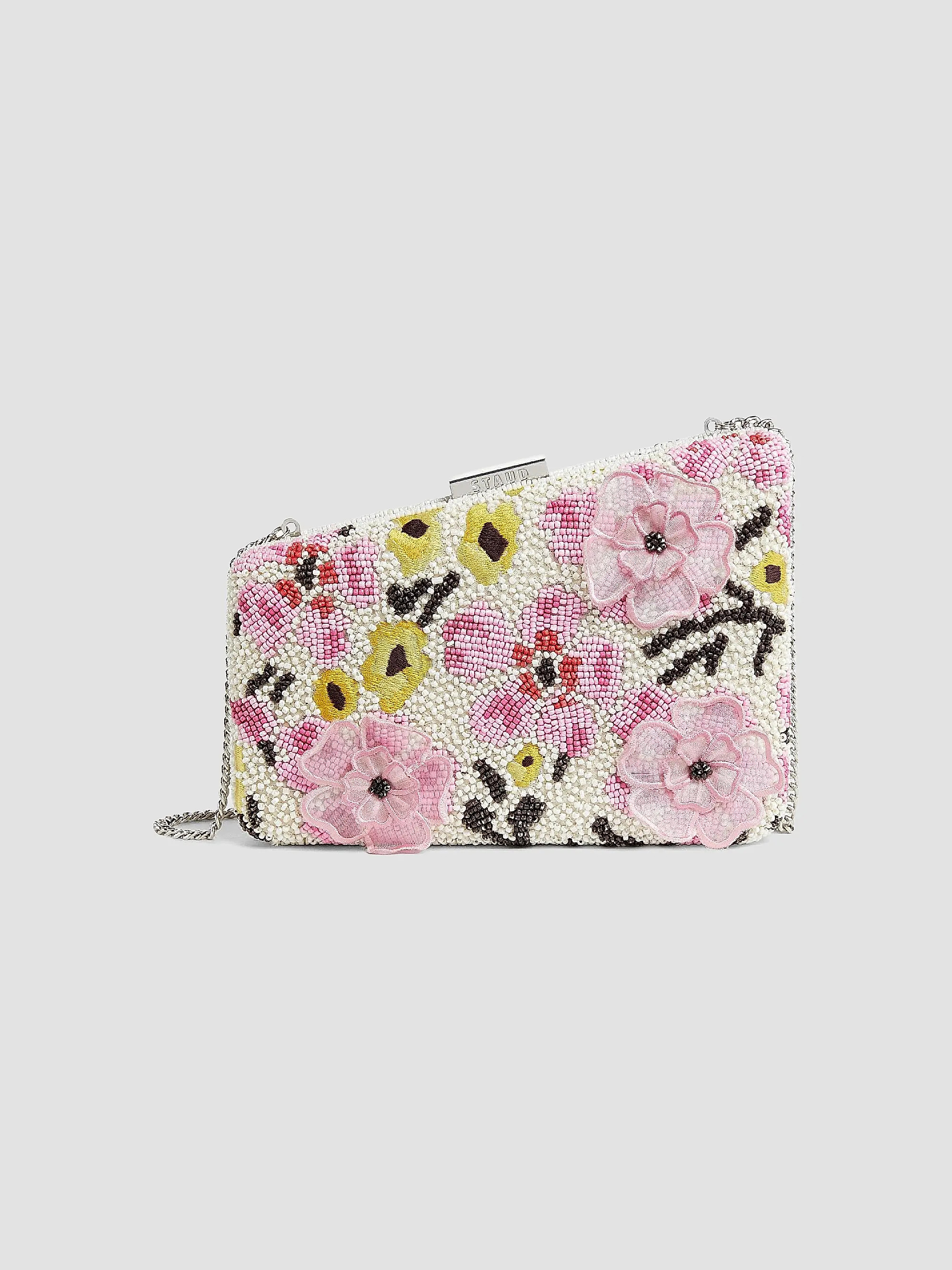 Staud Carmella Floral Beaded Convertible Clutch | Saks Fifth Avenue | Saks Fifth Avenue