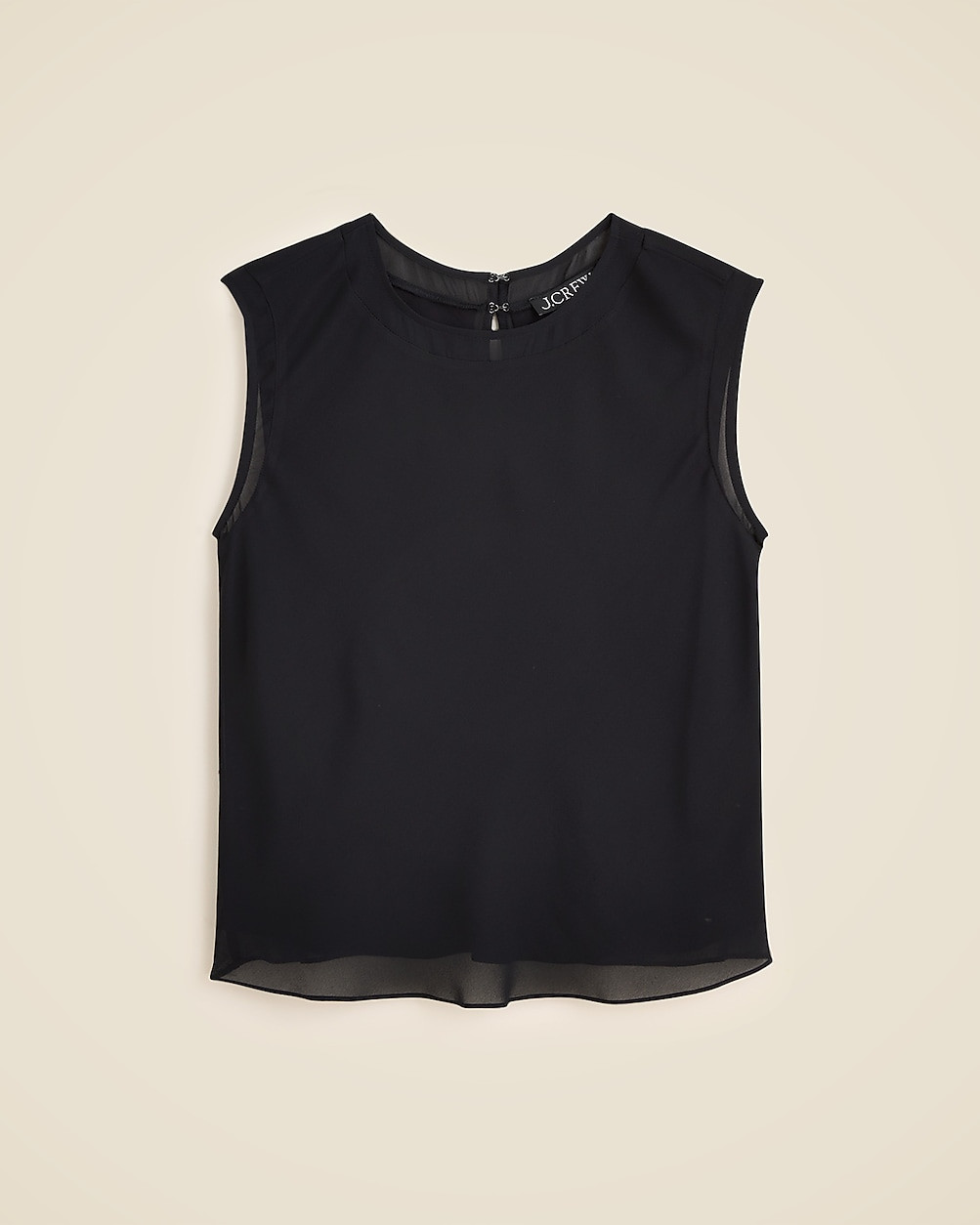 Shell top in viscose chiffon | J. Crew US