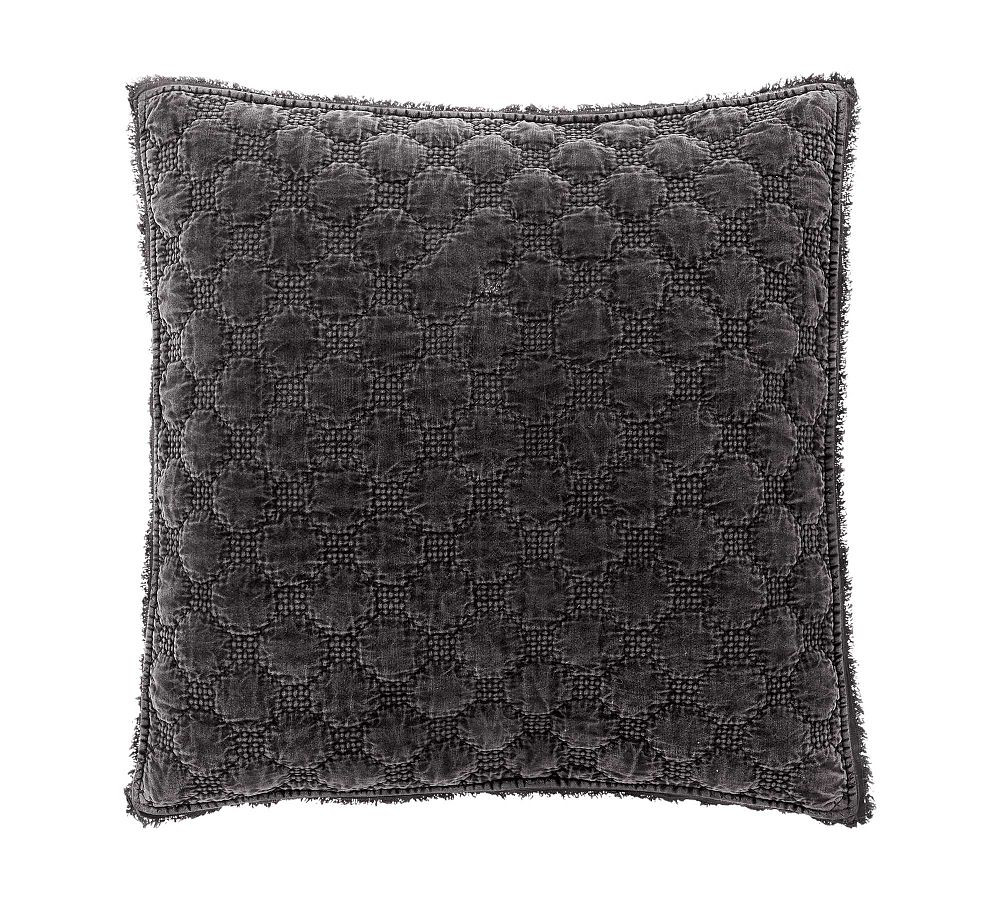 Velvet Lattice Handcrafted Quilted Sham | Pottery Barn (US)