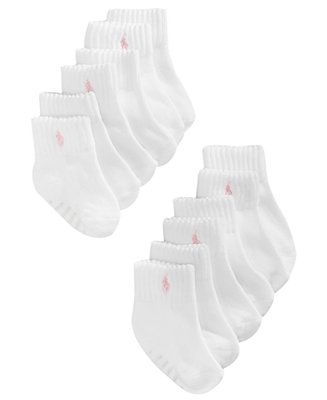Ralph Lauren Baby Girls Sport Low-Cut Socks 6-Pack | Macys (US)