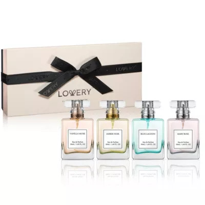 Lovery 4-Pc. Floral Eau de Parfum Gift Set in Lagoon, Rose, Amber & Vanilla Scent | Belk