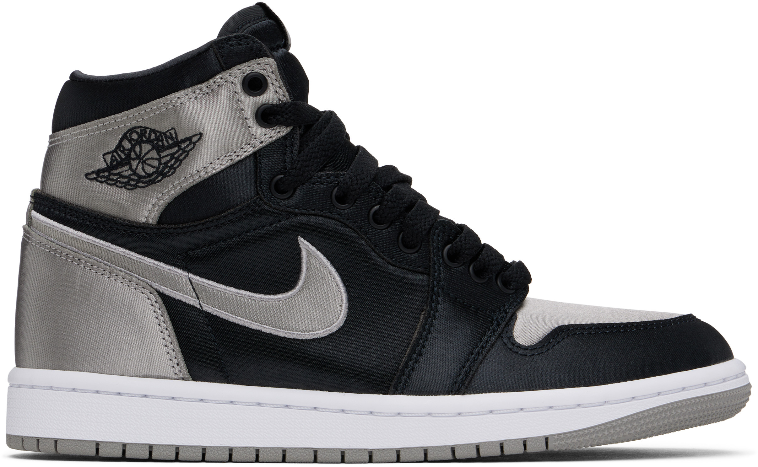 Nike Jordan Black & Silver Air Jordan 1 High OG Sneakers | SSENSE