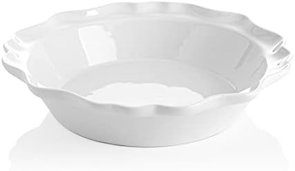 Sweese Pie Pan for Baking, 9.5 Inch Deep Ceramic Pie Dish for Oven, Microwave, Dishwasher, Freeze... | Amazon (US)
